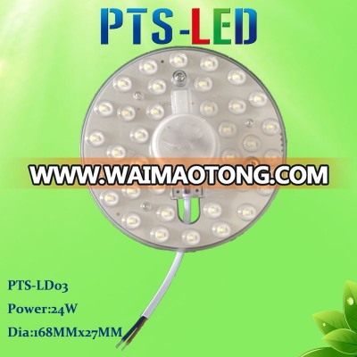 New Style Easy Replace SMD 2835 AC Driverless LED Module with Magnets and RoHS UL Approval 24W 220V