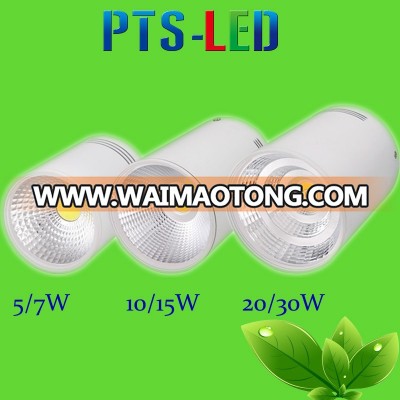 40w Black White Housing Surface Mounted Led Downlight Square Round Shape Cob Led Downlight